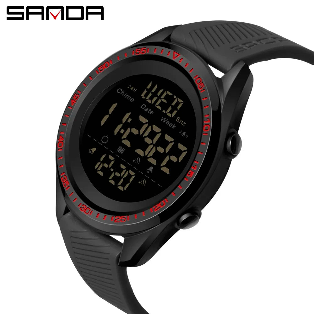 SANDA Top Brand 2022 Outdoor Sports Men's Watches Multifunction Waterproof Digital Male Clock Chronograph Relogio Masculino 6013