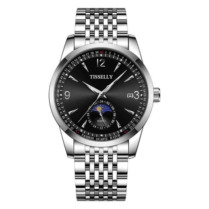 Simple Men's Calendar Luminous Waterproof Quartz Watch