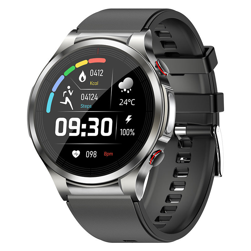 Reloj elegante de la temperatura del cuerpo del ritmo cardíaco de la presión arterial de ECG de la prueba del azúcar en sangre W11