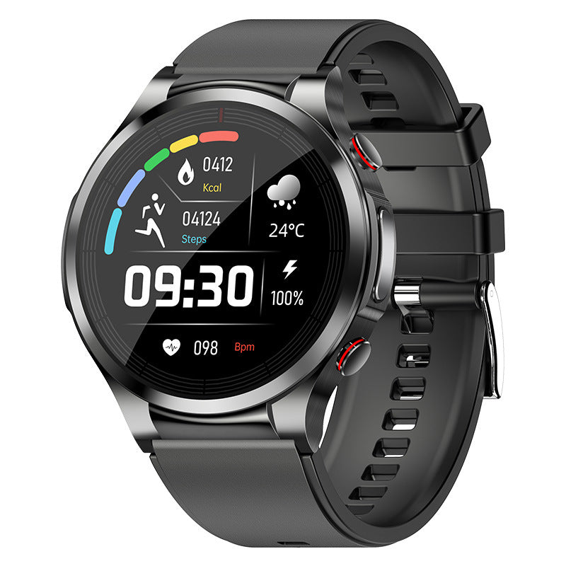 Reloj elegante de la temperatura del cuerpo del ritmo cardíaco de la presión arterial de ECG de la prueba del azúcar en sangre W11