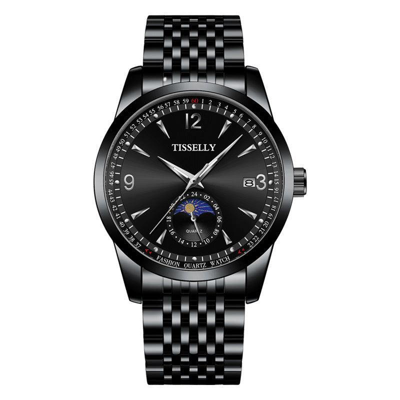 Simple Men's Calendar Luminous Waterproof Quartz Watch