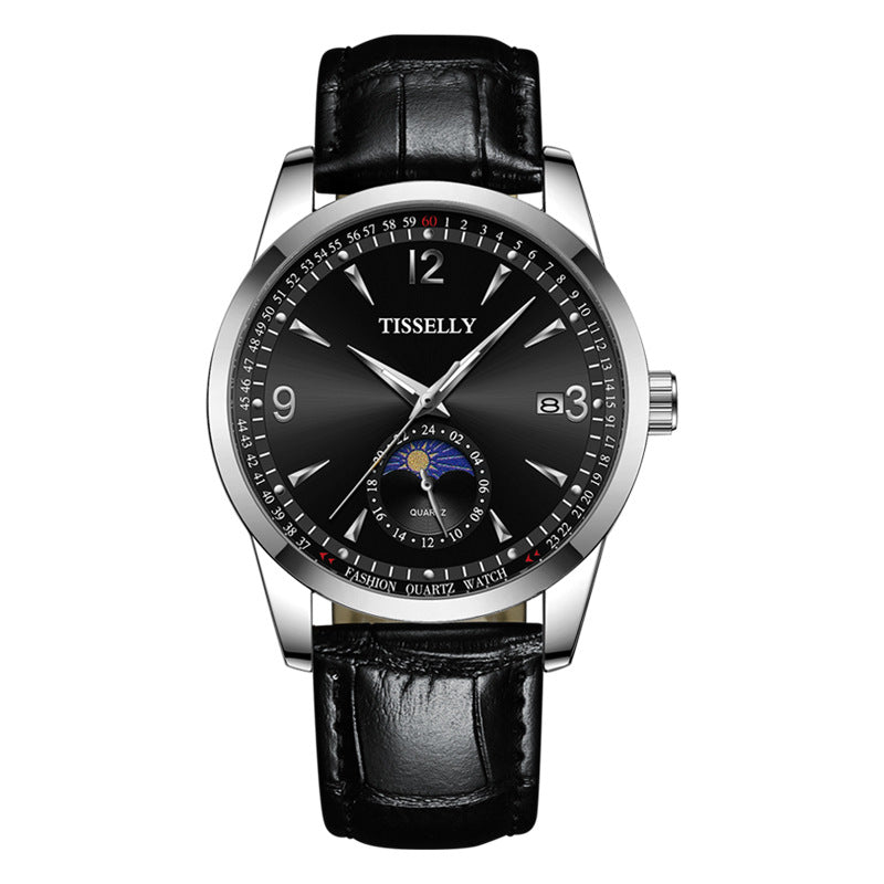 Simple Men's Calendar Luminous Waterproof Quartz Watch