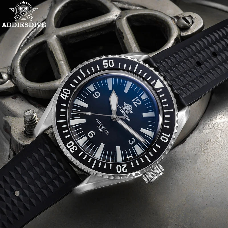 ADDIESDIVE 40mm Diver Men’s Watch NH35 Automatic BGW9 Luminous Lucury Sapphire Glass Ceramic Bezel 200m Diving Wristwatch New