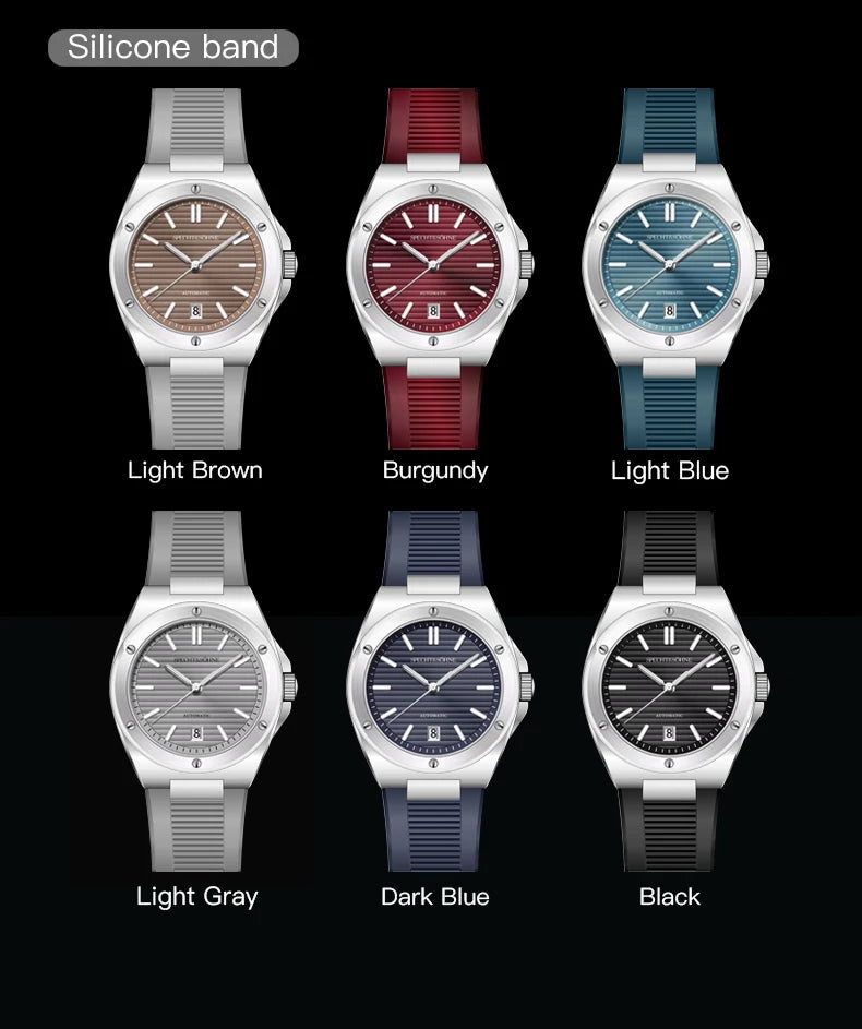 2024 SPECHT&SOHNE Elegant Men's Watches Miyota 8215 Automatic Mechanical Watch Stainless Steel Sapphire Crystal 50m Waterproof