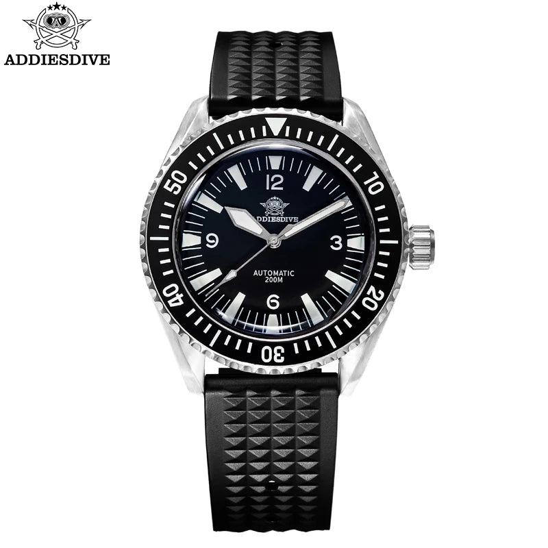 ADDIESDIVE 40mm Diver Men’s Watch NH35 Automatic BGW9 Luminous Lucury Sapphire Glass Ceramic Bezel 200m Diving Wristwatch New