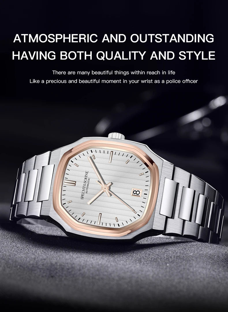 2024 Specht&Sohne New Elegant 38MM Automatic Watch Japan NH35 Movt Mechanical Watches For Men Stainless Steel 50M Waterproof