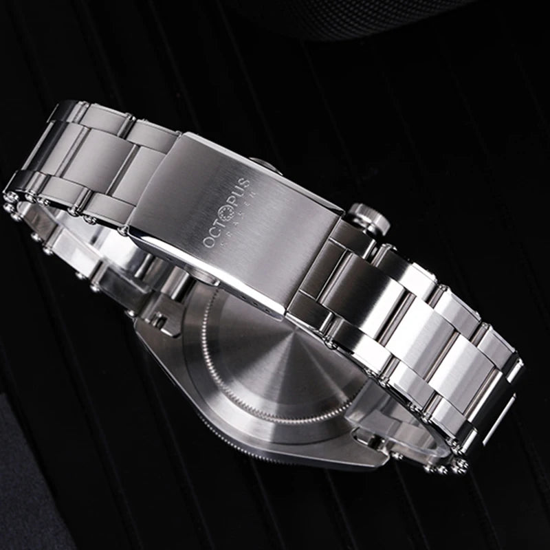 Octopus Kraken 39mm Retro GMT Watch For Men Cola Bezel Automatic Movement Wristwatch 20Bar Waterproof Sapphire Crystal Luminous
