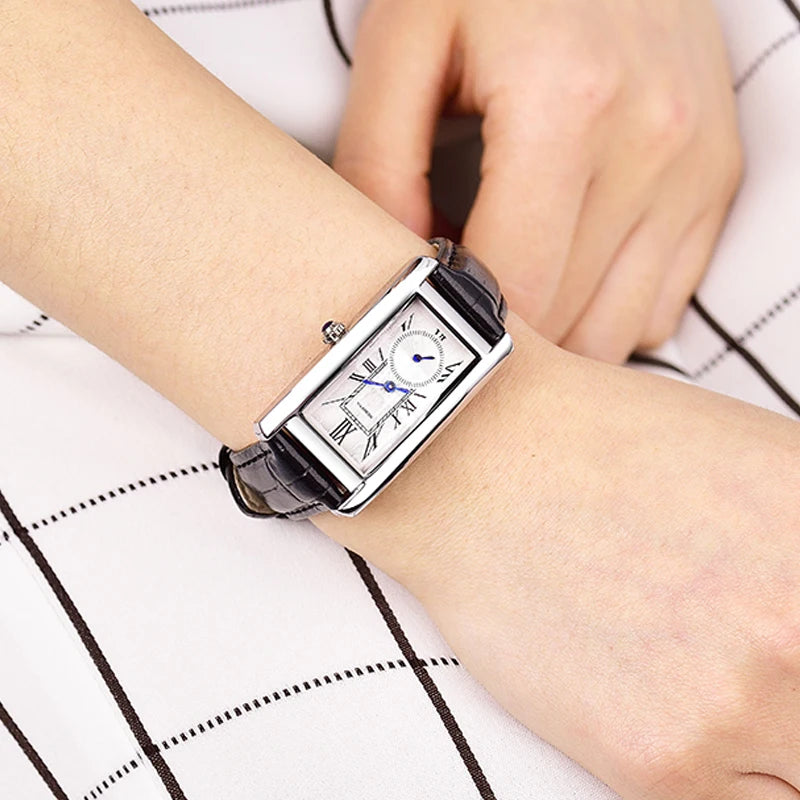2022 Fashion Rebirth Top Brand Watch Women Elegant Retro Watches Casual Ladies Quartz Clock Casual Leather Women's Wristwatches