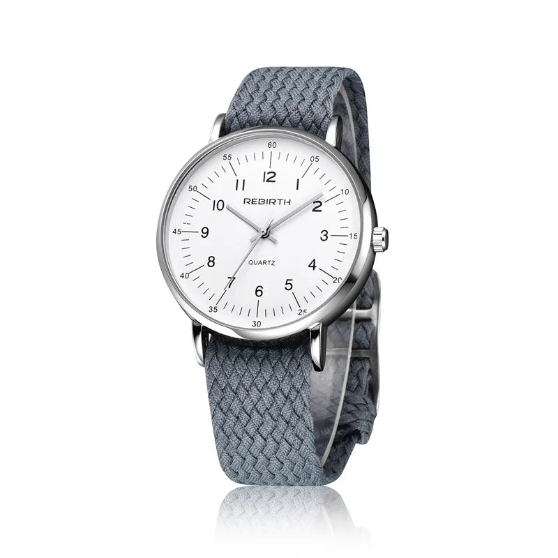 2020 Fashion Rebirth Top Brand Men Watches Casual Mens Luxury Quartz Nylon Strap Clock Sport Male Clocks Man Wristwatches New