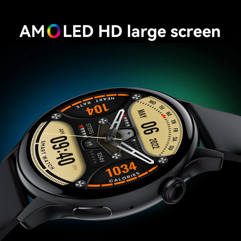 1.43インチ AMOLED スクリーン スマートウォッチ レディース スクリーン 常時表示 音声アシスタント IP68 防水 2023 Bluetooth 通話 スマートウォッチ メンズ