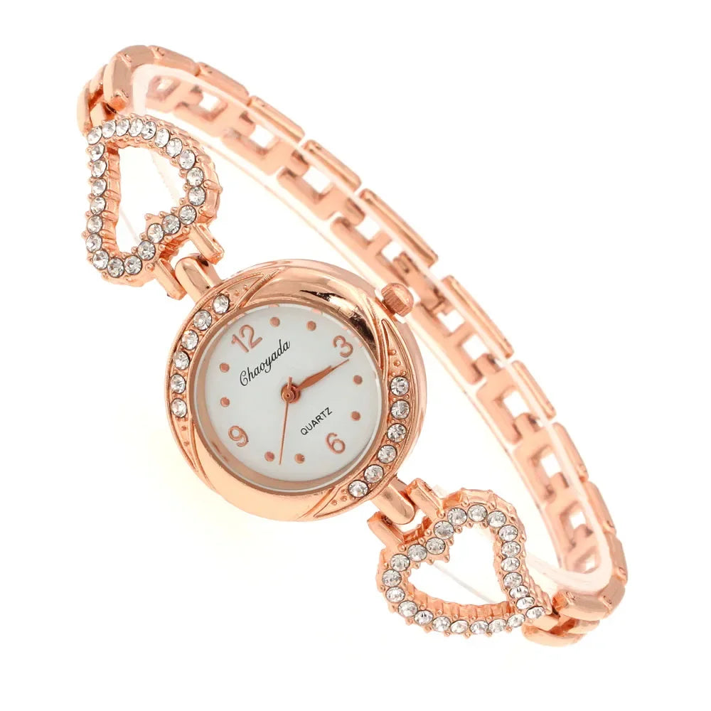 High Quality Luxury Jewelry Ladies Quartz Watch Dress Fashion Casual Women Watches Rhinestone Bracelets Watches O140 Christmas