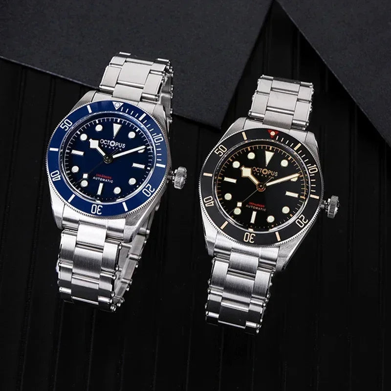 Octopus Kraken 39mm Diver Watches For Men Automatic Mechanical Steeldive 20Bar Waterproof Sapphire Crystal Luminous Bezel