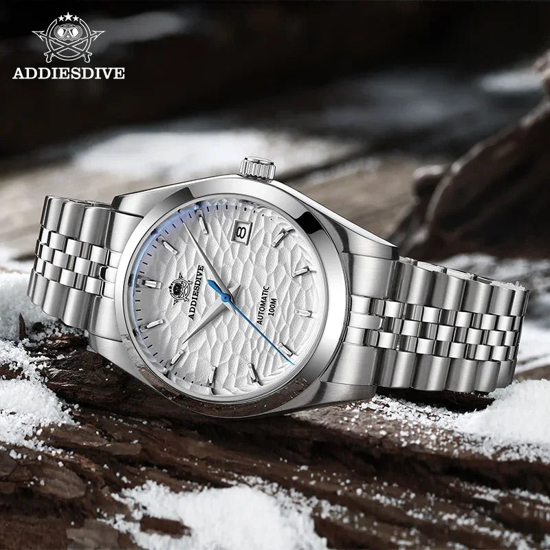 ADDIESDIVE Top brand Automatic Mechanical Watch AD2118 Business Wristwatch Luxury Watches 100M Dive Luminous relogios masculinos