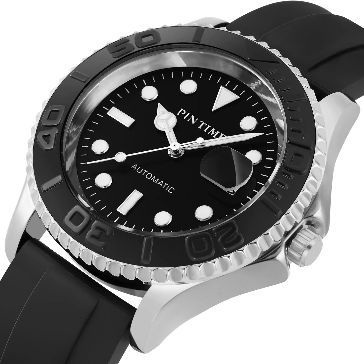 Top Brand Sports Men Mechanical Wrist watch Luxury Automatic Watch Men' s Silica gel Steel Waterpro of Clock