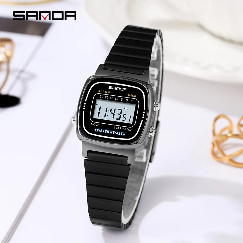 Sanda Women Golden Classic Quartz Watch Fashion Female Elegant Clock Luxury Gift Watches Casual Ladies Waterproof Wristwatch