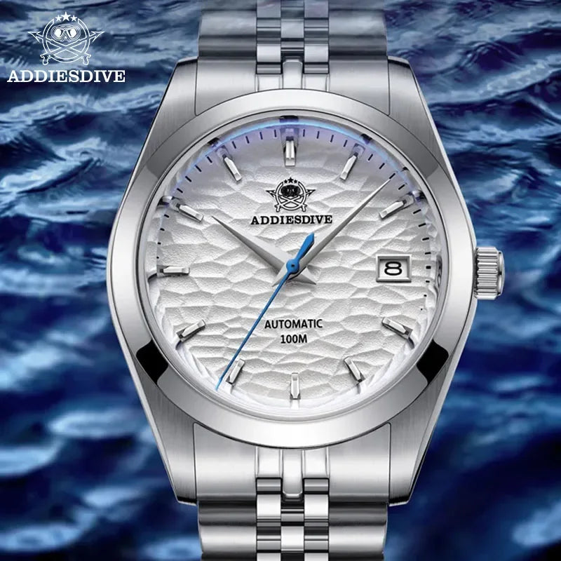 ADDIESDIVE Top brand Automatic Mechanical Watch AD2118 Business Wristwatch Luxury Watches 100M Dive Luminous relogios masculinos