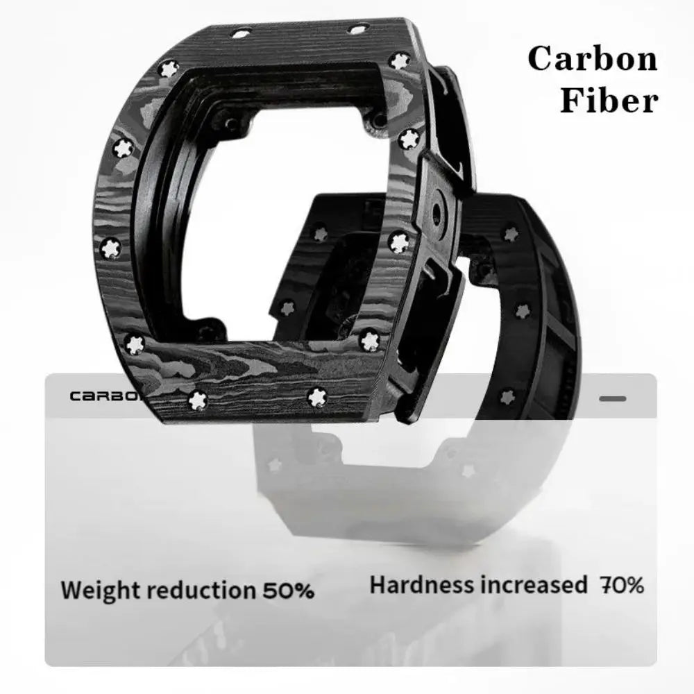 BEXEI 9088 Carbon Fiber MIYOTA82S7 Barrel shaped Sapphire Mirror Wrist watches Automatic Movement Waterproof fashion Sports wind