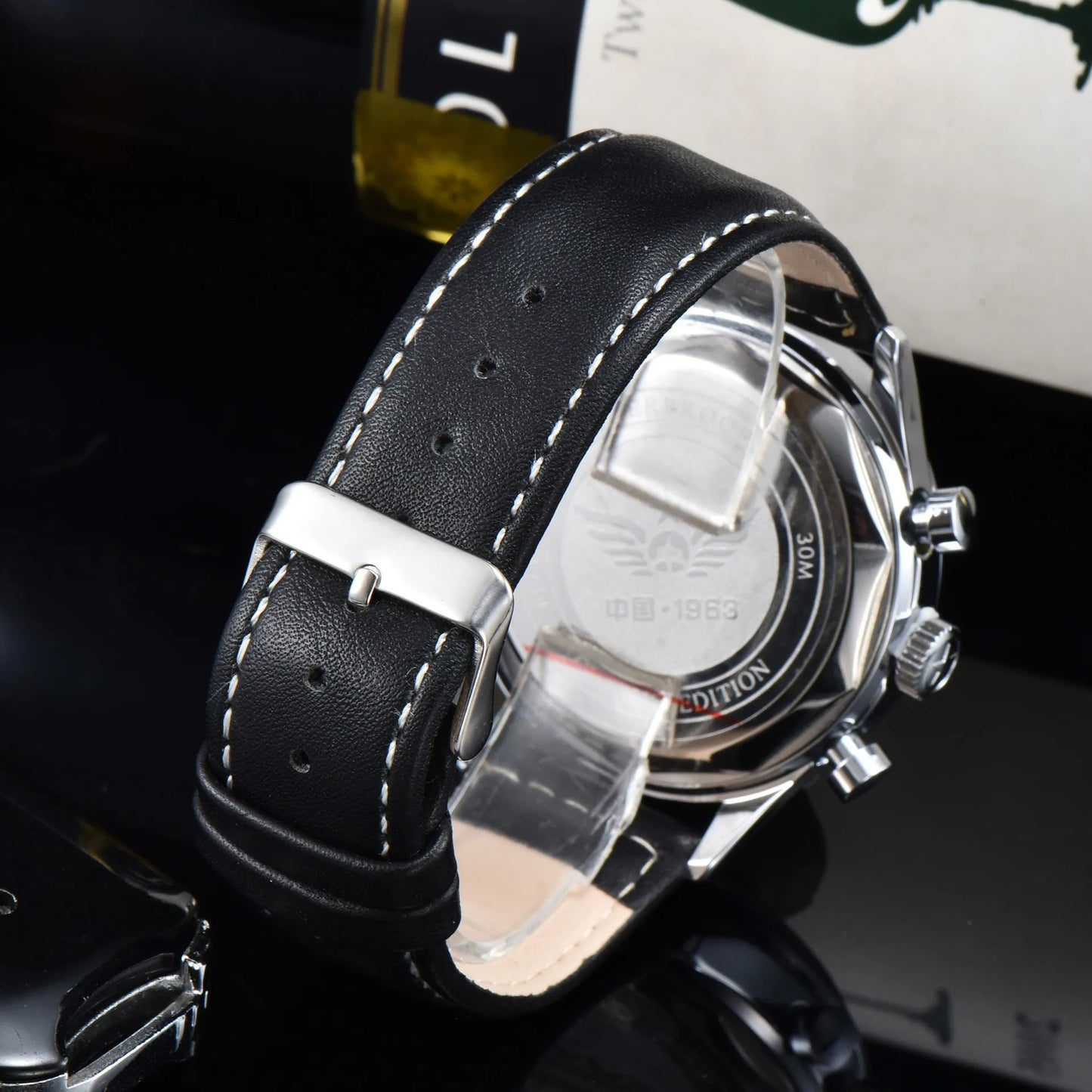 DD42MM 1963 Pilot Man Watch Beat quartz chronograph Homage Watch Luxury business waterproof 2024 New Wristwatch