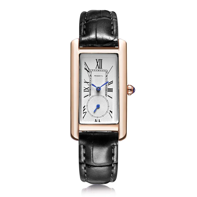 2022 Fashion Rebirth Top Brand Watch Women Elegant Retro Watches Casual Ladies Quartz Clock Casual Leather Women's Wristwatches