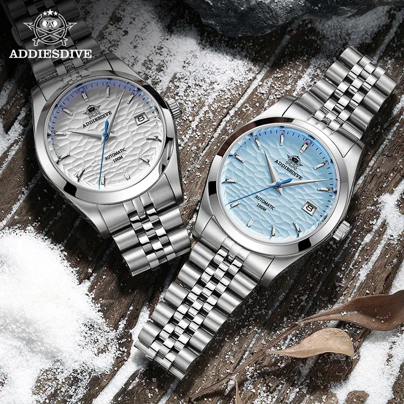 ADDIESDIVE Top brand Automatic Mechanical Watch AD2118 Business Wristwatch Luxury Watches 100M Dive Luminous relogios masculinos