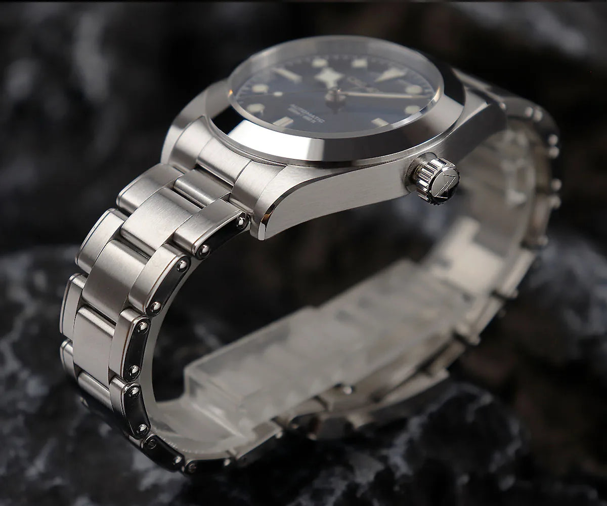 Cronos BB39 Mechanical Men‘s Watches 39mm Automatic PT5000 SW200 Snow Hands Sapphire Glass Bushed Bracelet 20ATM L6026M