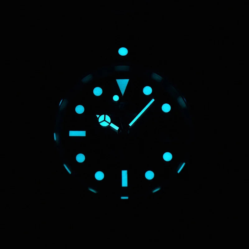 Multiple Time Zone 40mm Watch For Men Custom S Logo NH34 Movement Blue BGW9 Luminous Waterproof Automatic Meteorite Wristwatches