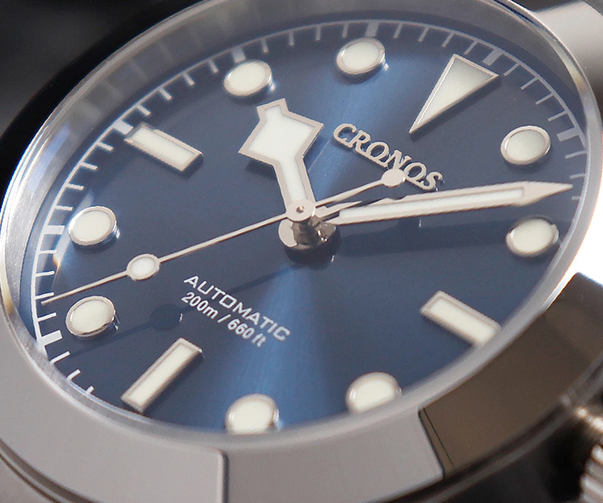 Cronos BB39 Mechanical Men‘s Watches 39mm Automatic PT5000 SW200 Snow Hands Sapphire Glass Bushed Bracelet 20ATM L6026M