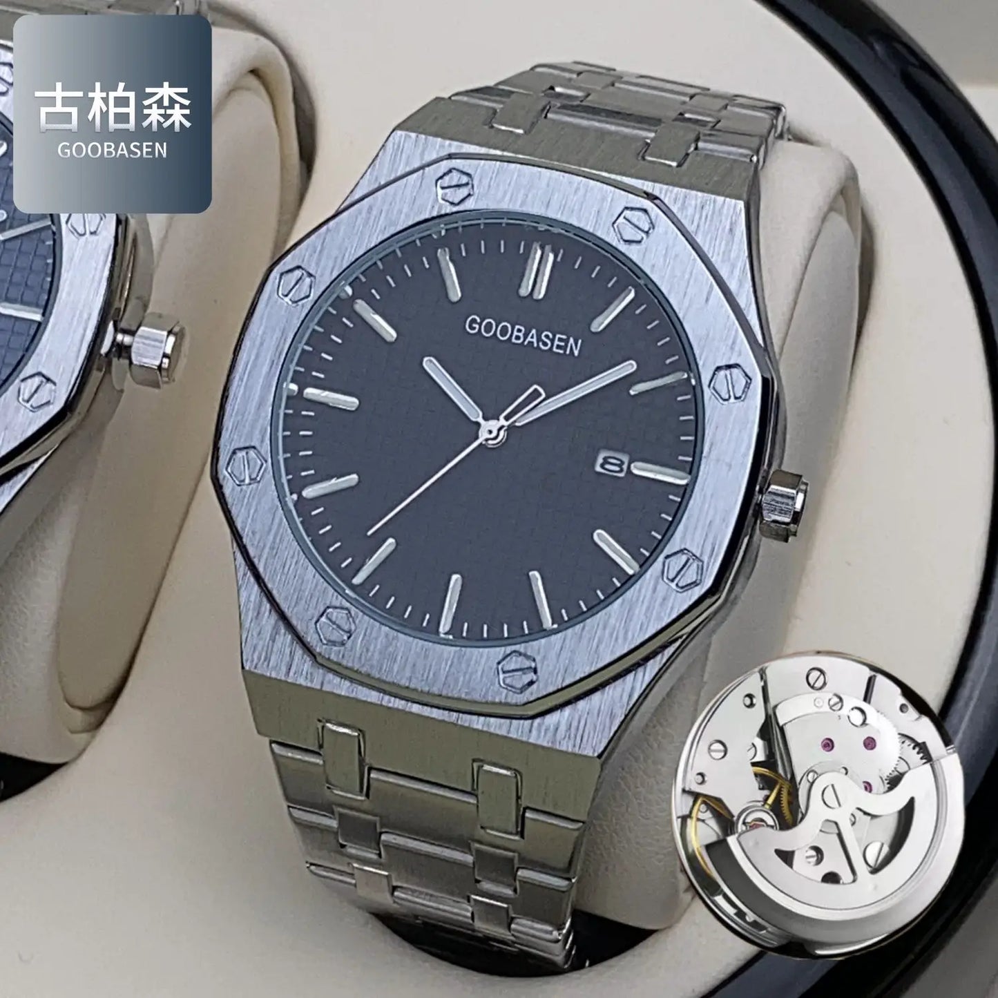Mechanical Wristwatches Japan Movement Men's Automatic Watches 10ATM Wrist Business Men Date Watch