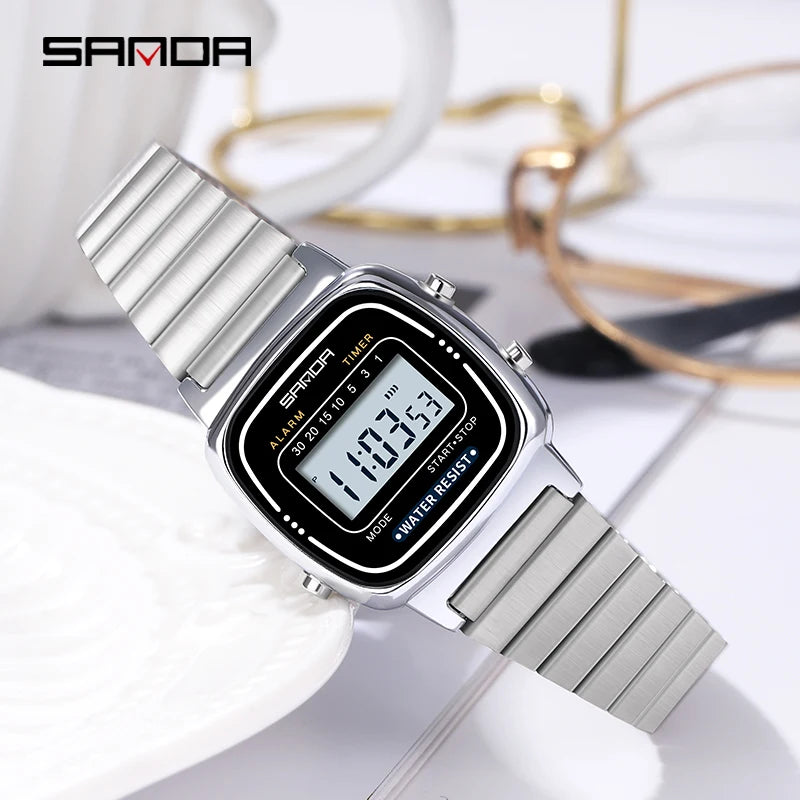 Sanda Women Golden Classic Quartz Watch Fashion Female Elegant Clock Luxury Gift Watches Casual Ladies Waterproof Wristwatch
