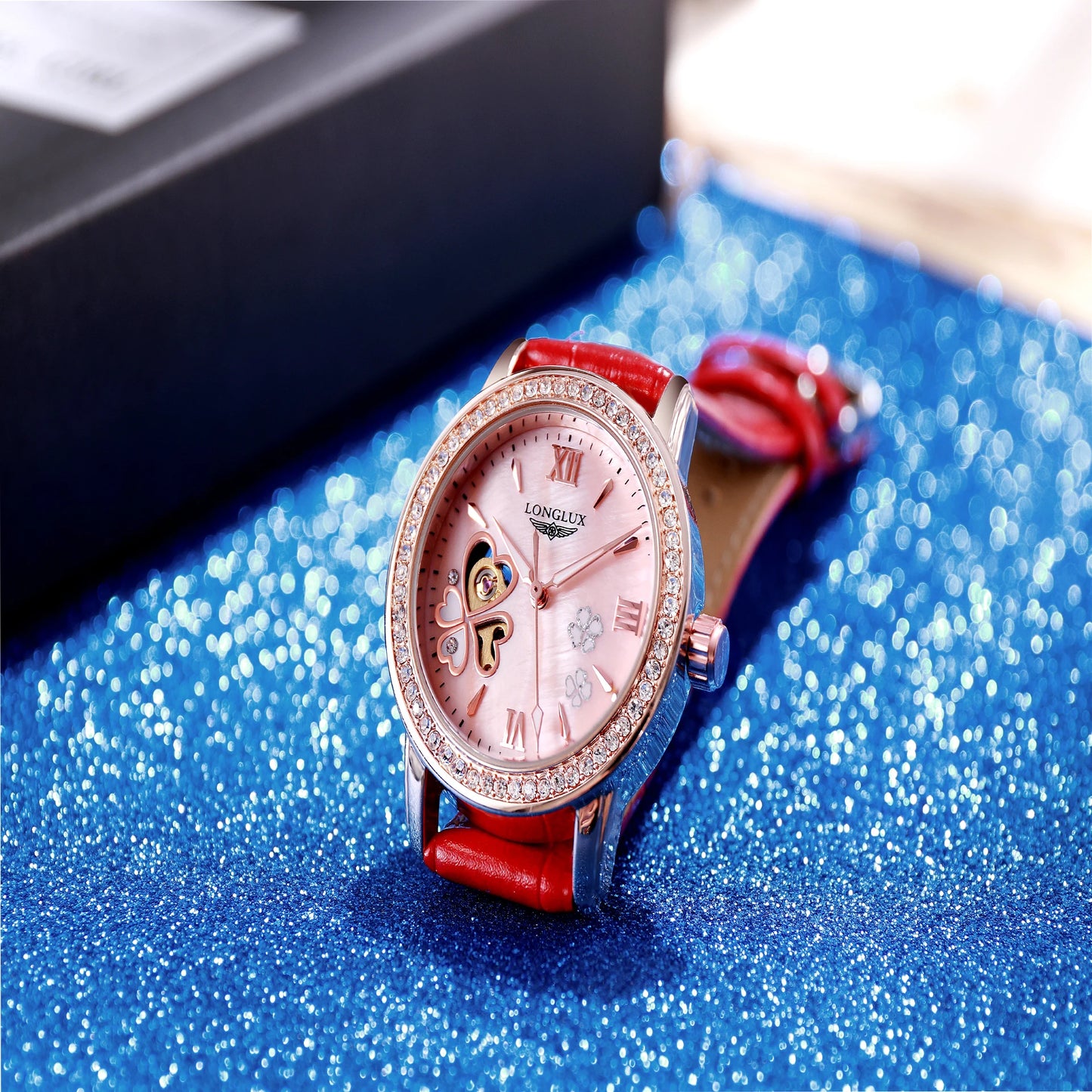 women watch automatic watch fashion cute diamond watch women dainty elegant waterproof pink watch luxury gifts for girlfriend!