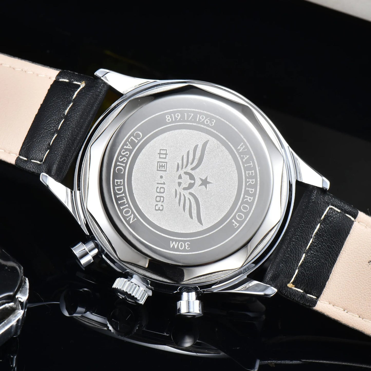 DD42MM 1963 Pilot Man Watch Beat quartz chronograph Homage Watch Luxury business waterproof 2024 New Wristwatch