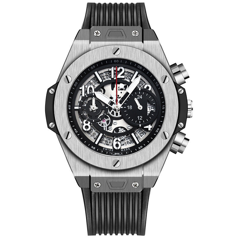 Men's Watch Sports Silicone Fashion Calendar Quartz Watch