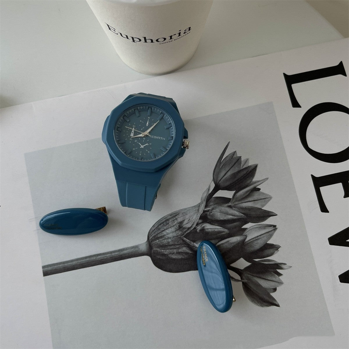 Reloj deportivo de cuarzo para mujer Reloj de silicona sencillo