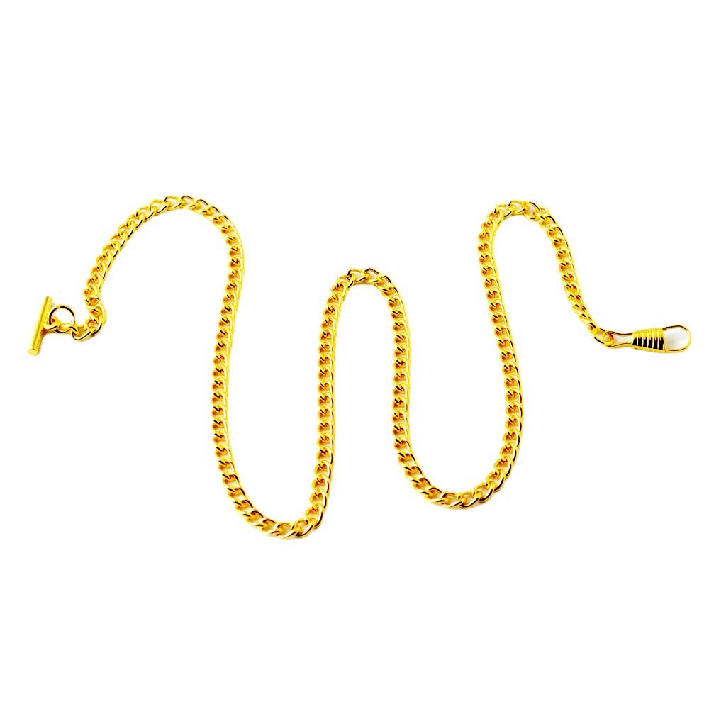 Pocket Watch Chain T-shaped Long Iron Chain Clothing Ornament