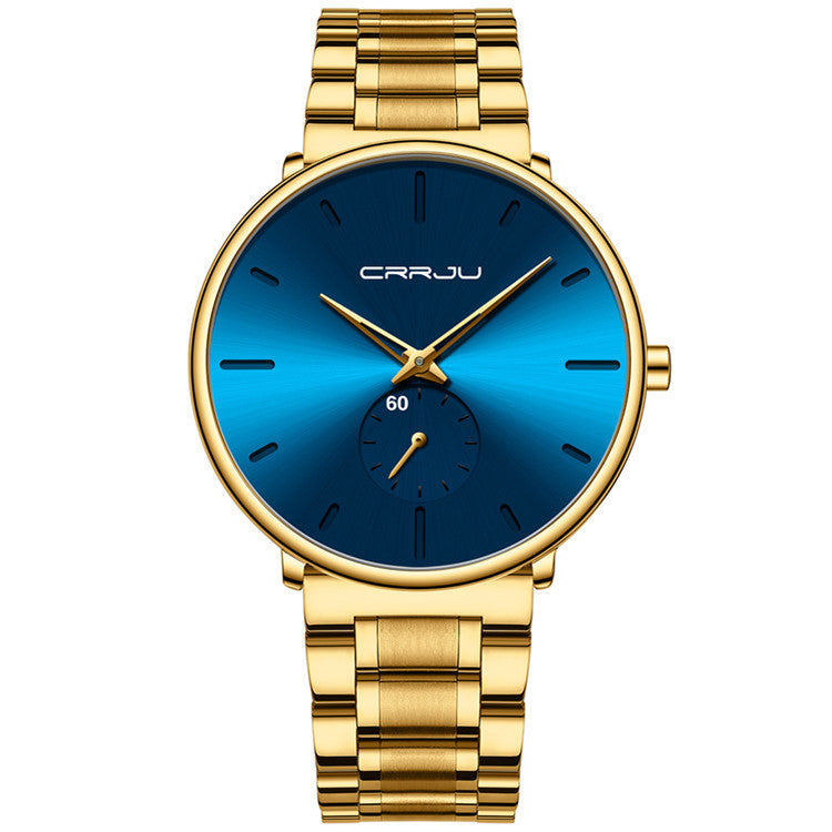 Nuevo reloj para hombre con correa de acero multicolor