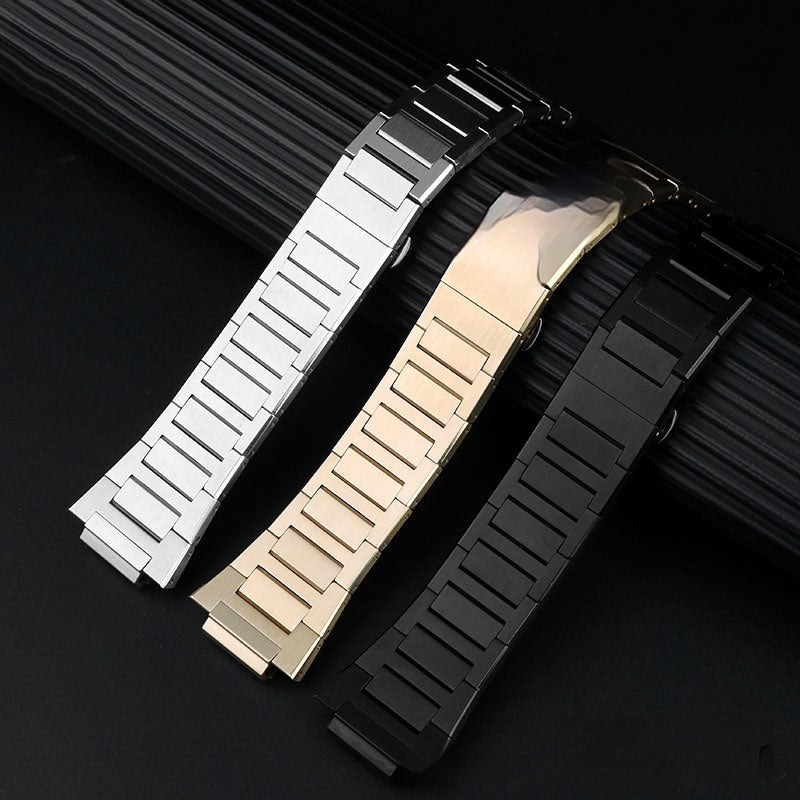 Correa de acero inoxidable adecuada para relojes Casilou, accesorios de correa de reloj de la serie Farm Oak
