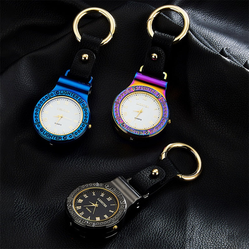 Watch Usb Rechargeable Metal Lighter Windproof