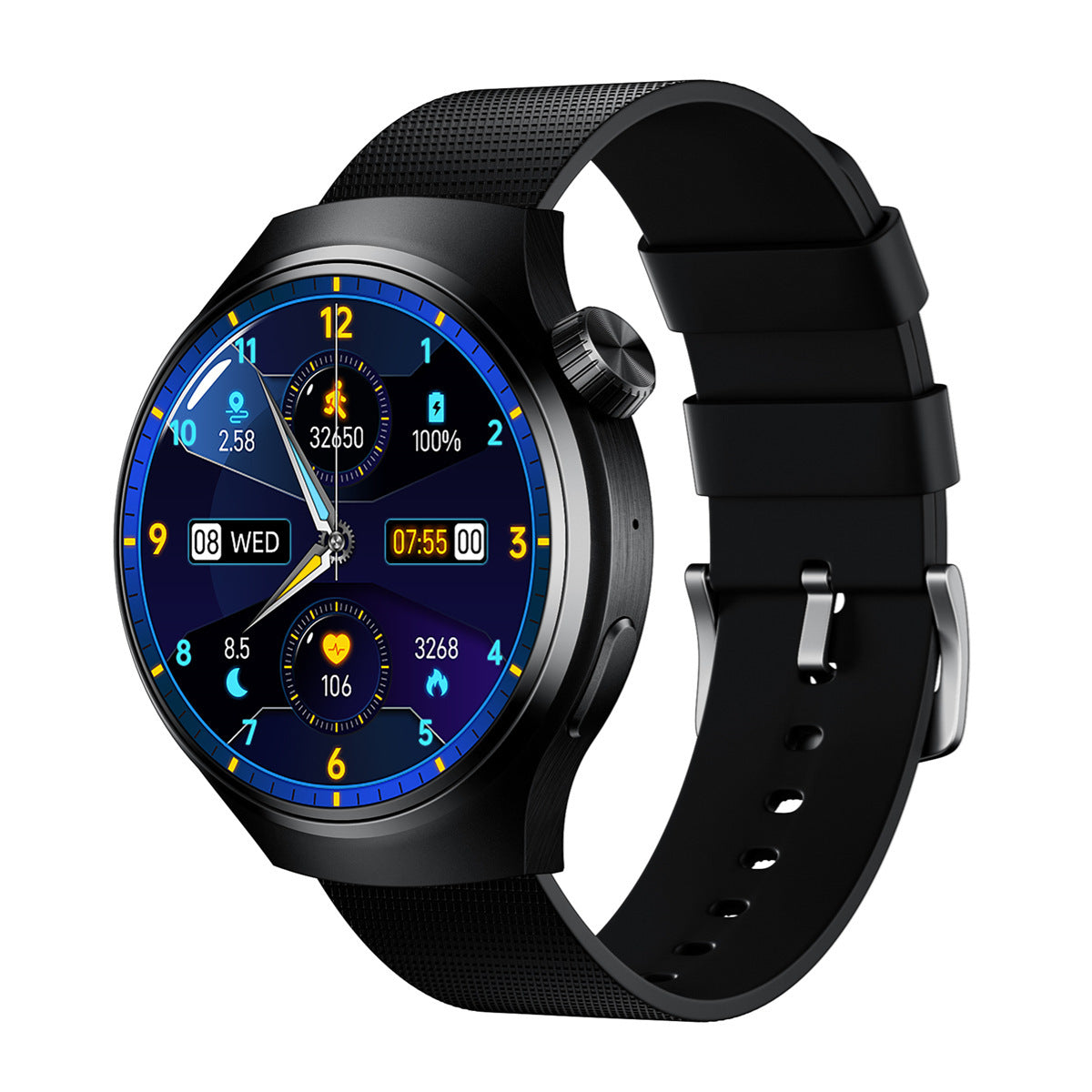 新しい Bluetooth スマートコールウォッチ 心拍数 血圧 血中酸素 健康モニタリング スマートウォッチ