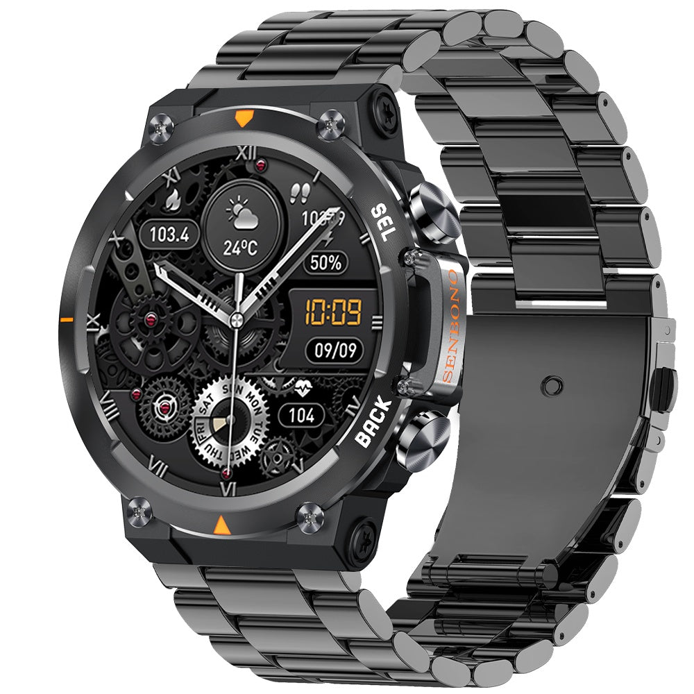 Reloj inteligente MAX18 para hombre, pantalla grande AMOLED de 1,43 pulgadas, llamadas Bluetooth, control de gestos, voz IA, reloj inteligente deportivo para hombre