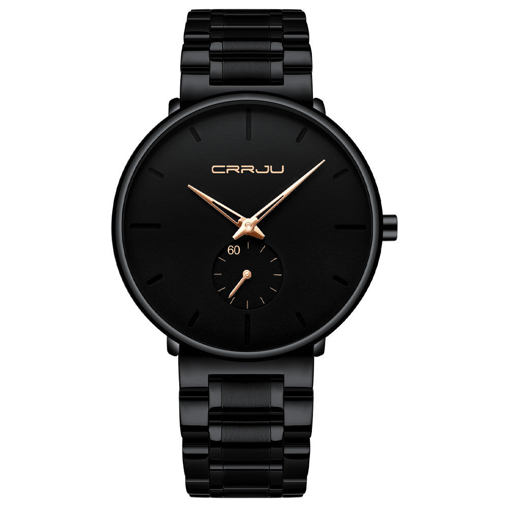 Men's New Steel Band Waterproof Watch Thin