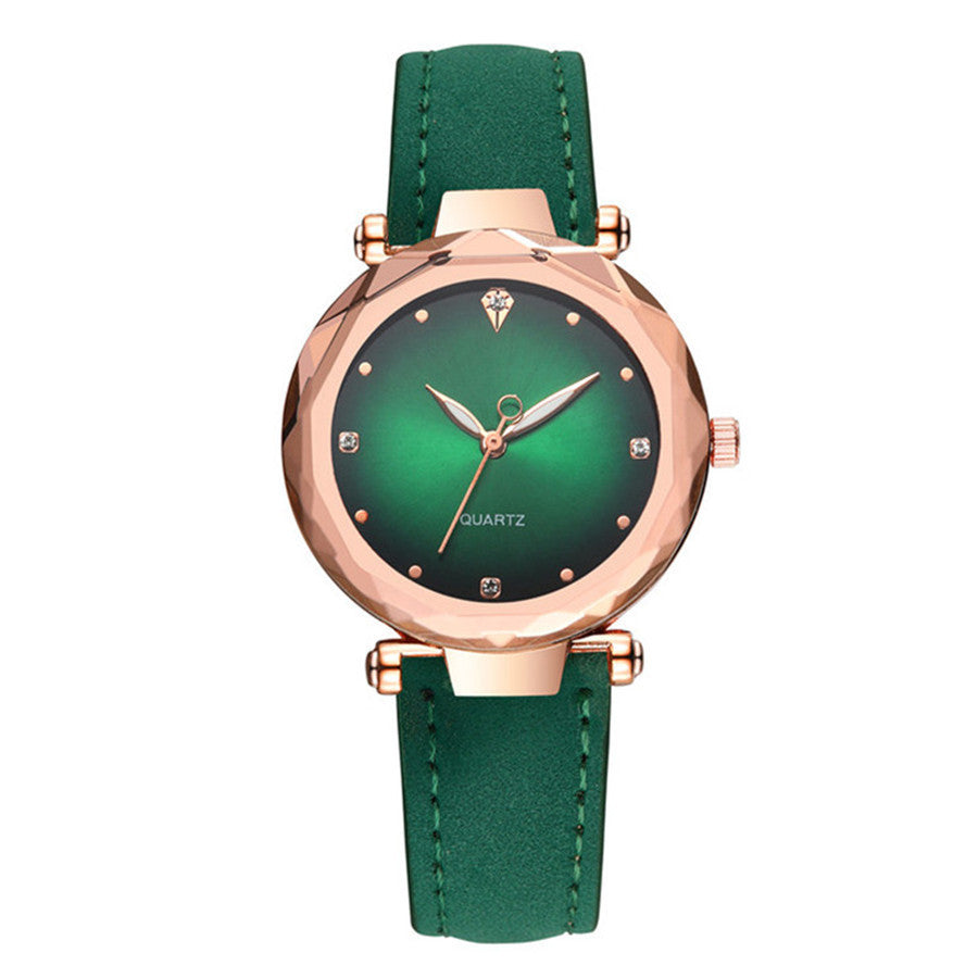 Fashion Shiny Diamond Mirror Quartz Watch