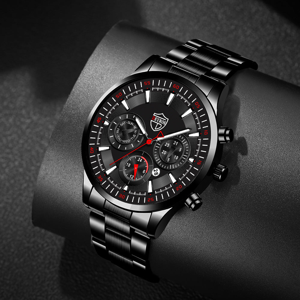 Reloj de moda para hombre, reloj de calendario luminoso, reloj deportivo de negocios