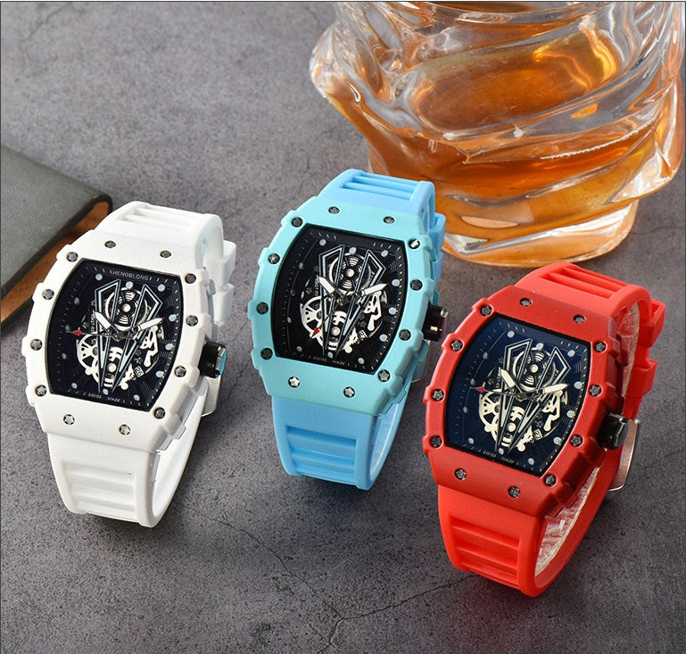 Men's Tonneau Hollow Quartz Watch