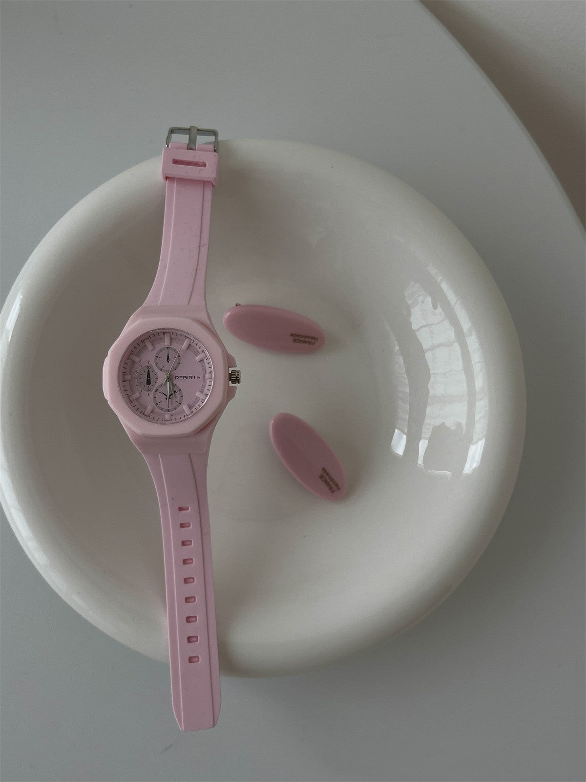 Reloj deportivo de cuarzo para mujer Reloj de silicona sencillo