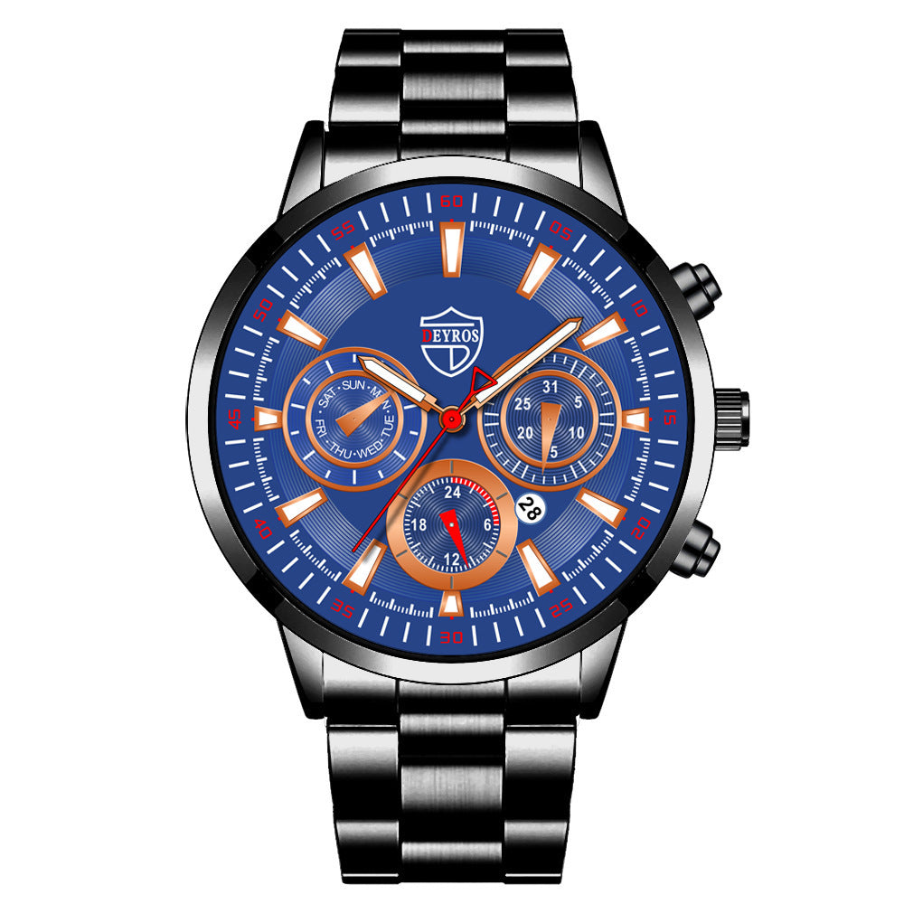 Reloj de moda para hombre, reloj de calendario luminoso, reloj deportivo de negocios