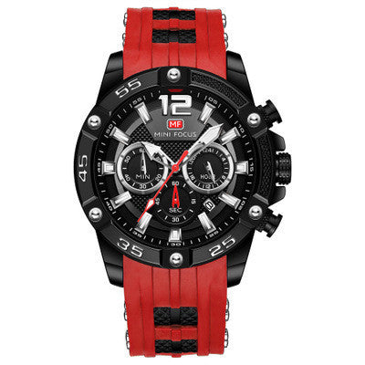 Men's Watch Sports Quartz Fashion Silicone Band