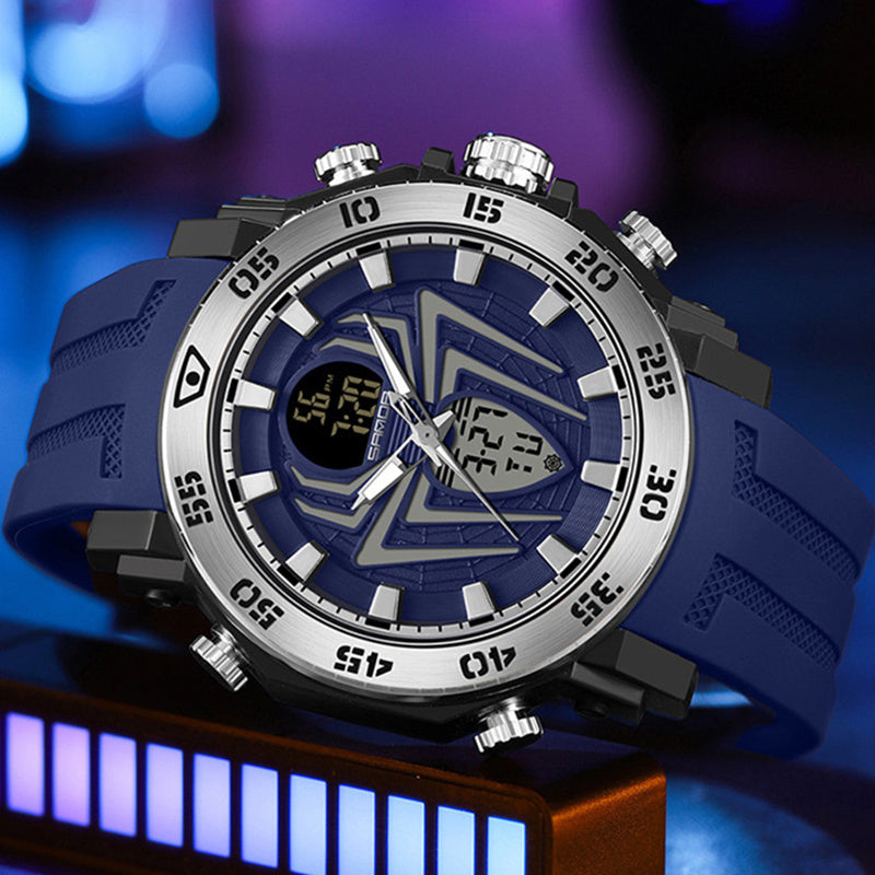 Reloj multifuncional impermeable y luminoso para exteriores con diseño de araña para hombre