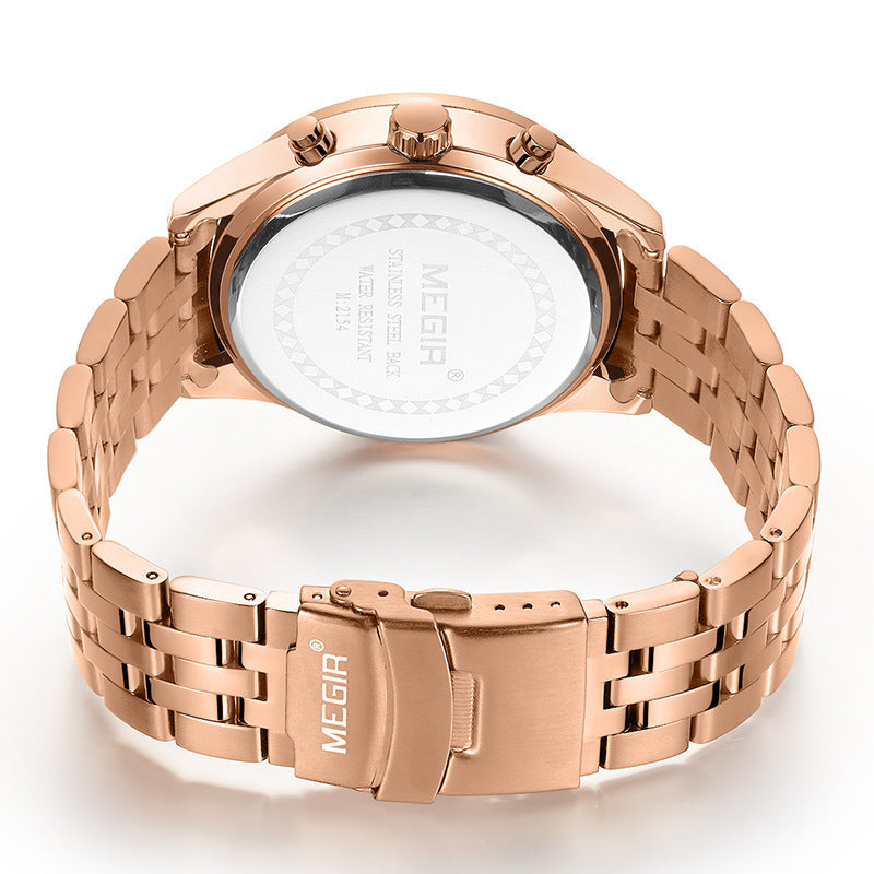 Men's Watch Business High-end Quartz Watch Steel Band