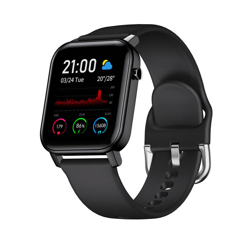 Pulsera inteligente con pantalla táctil cuadrada de 1,4 pulgadas IPS HD IP68, resistente al agua, con recordatorio de frecuencia cardíaca y presión arterial