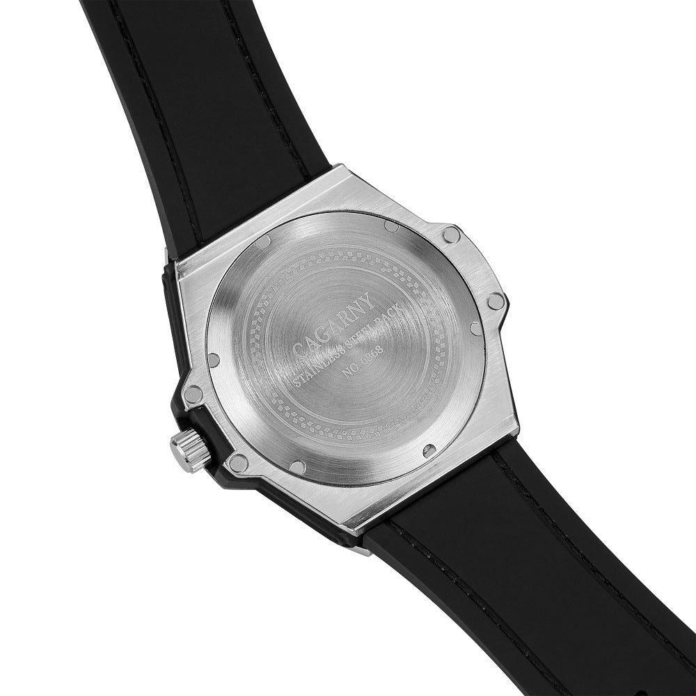 Creative Personality Men's Watch Big Bang Tattoo Spider Web Rubber Non-mechanical Male Student Watch